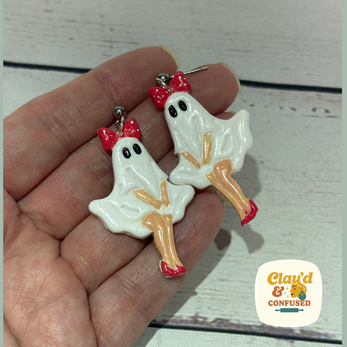 Hollywood Glam Ghost Earrings