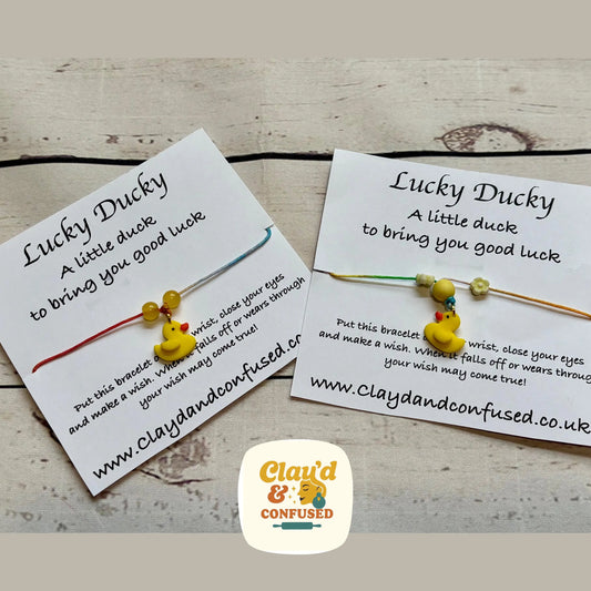 Lucky Ducky Wish Bracelet — Handmade Good Luck Gift