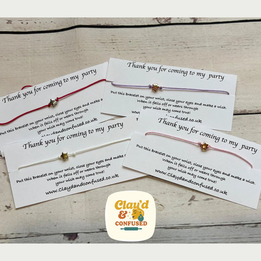 Party Favour Wish Bracelet — Handmade Keepsake