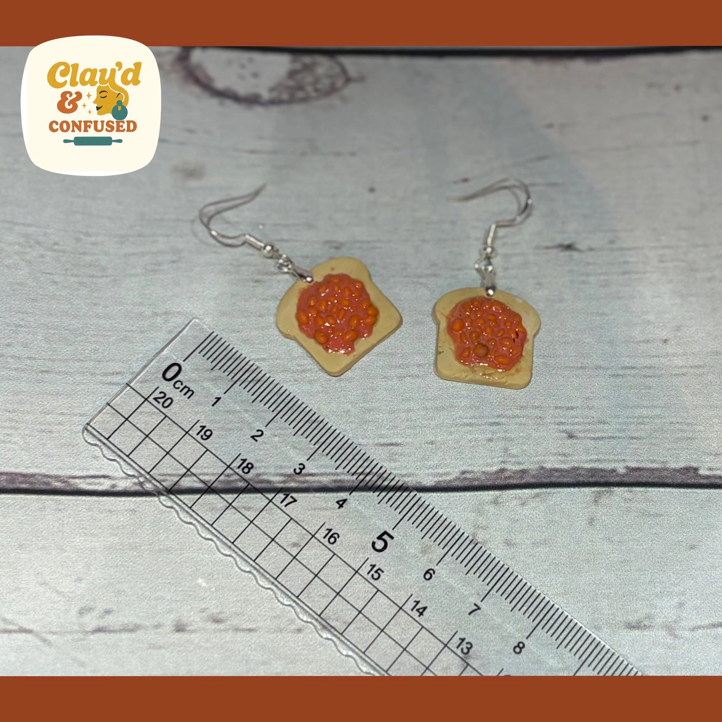 Toast Dangles — Handmade Polymer Clay