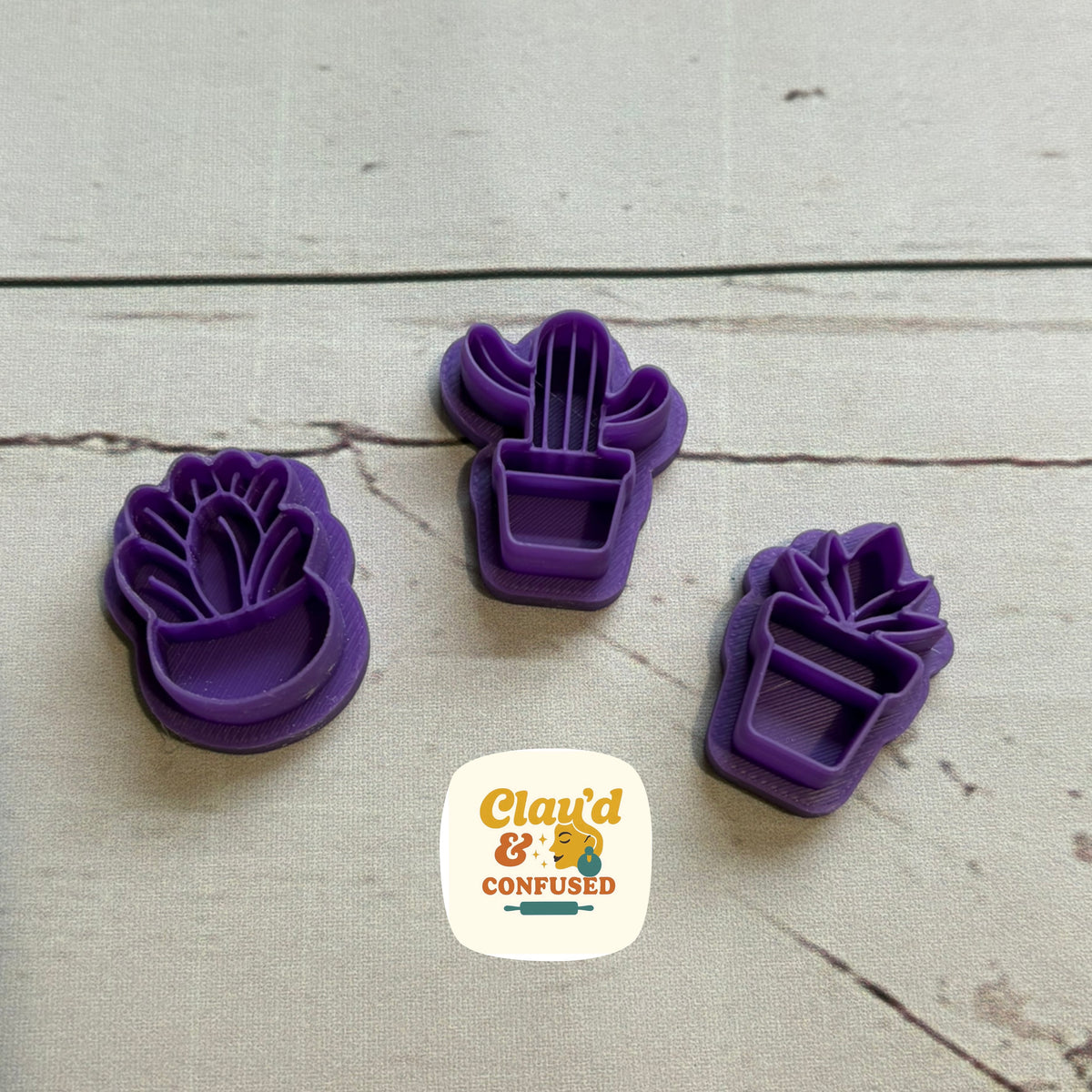 Houseplant Polymer Clay Cutters | Cactus & Succulents