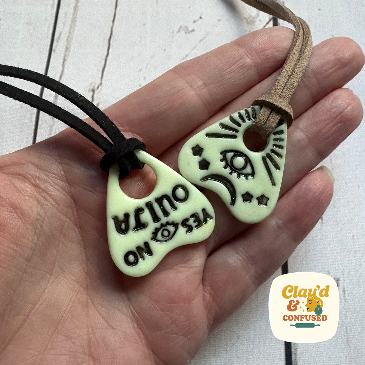 Ouija-Inspired Planchette Necklace