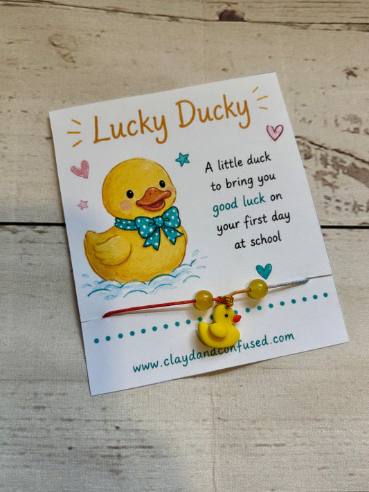 Lucky Ducky Wish Bracelet — Handmade Good Luck Gift