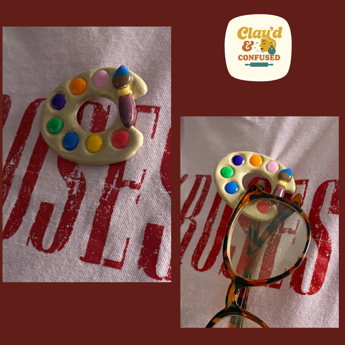 Glasses Holder Brooch