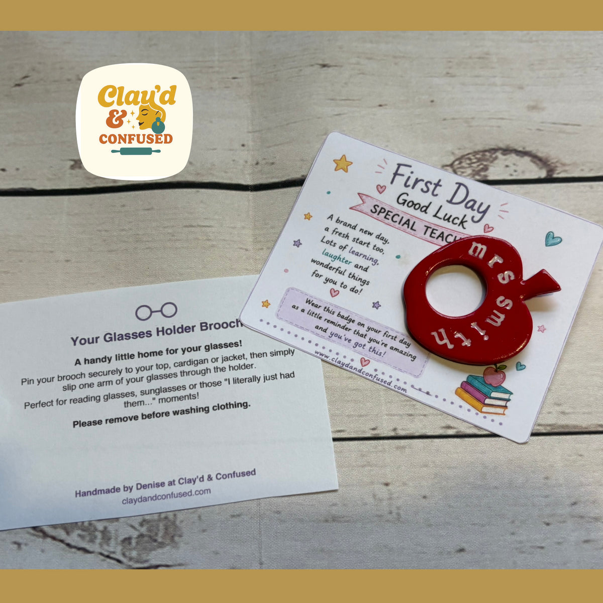 Glasses Holder Brooch