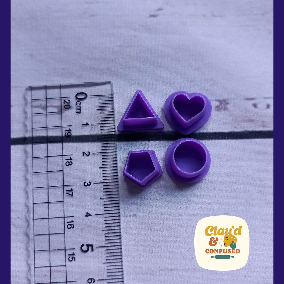 Geometric Clay Cutter Set — 3D Printed PLA
