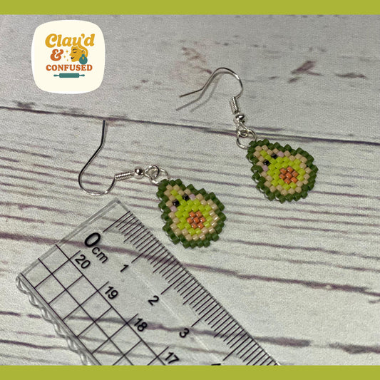Beaded Avocado Jewellery — Handmade Seed Bead