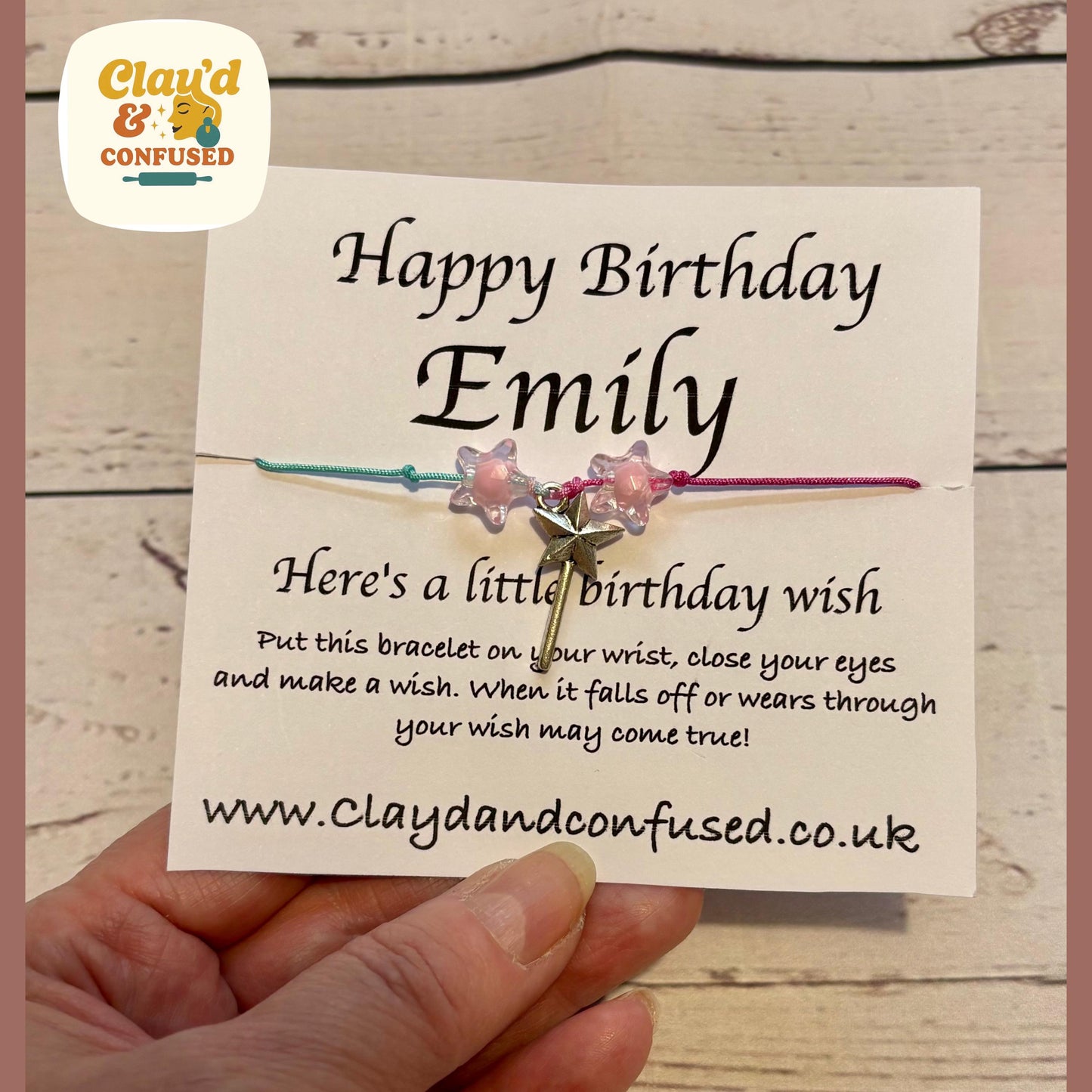Personalised Wish Bracelet — Handmade Occasion Gift