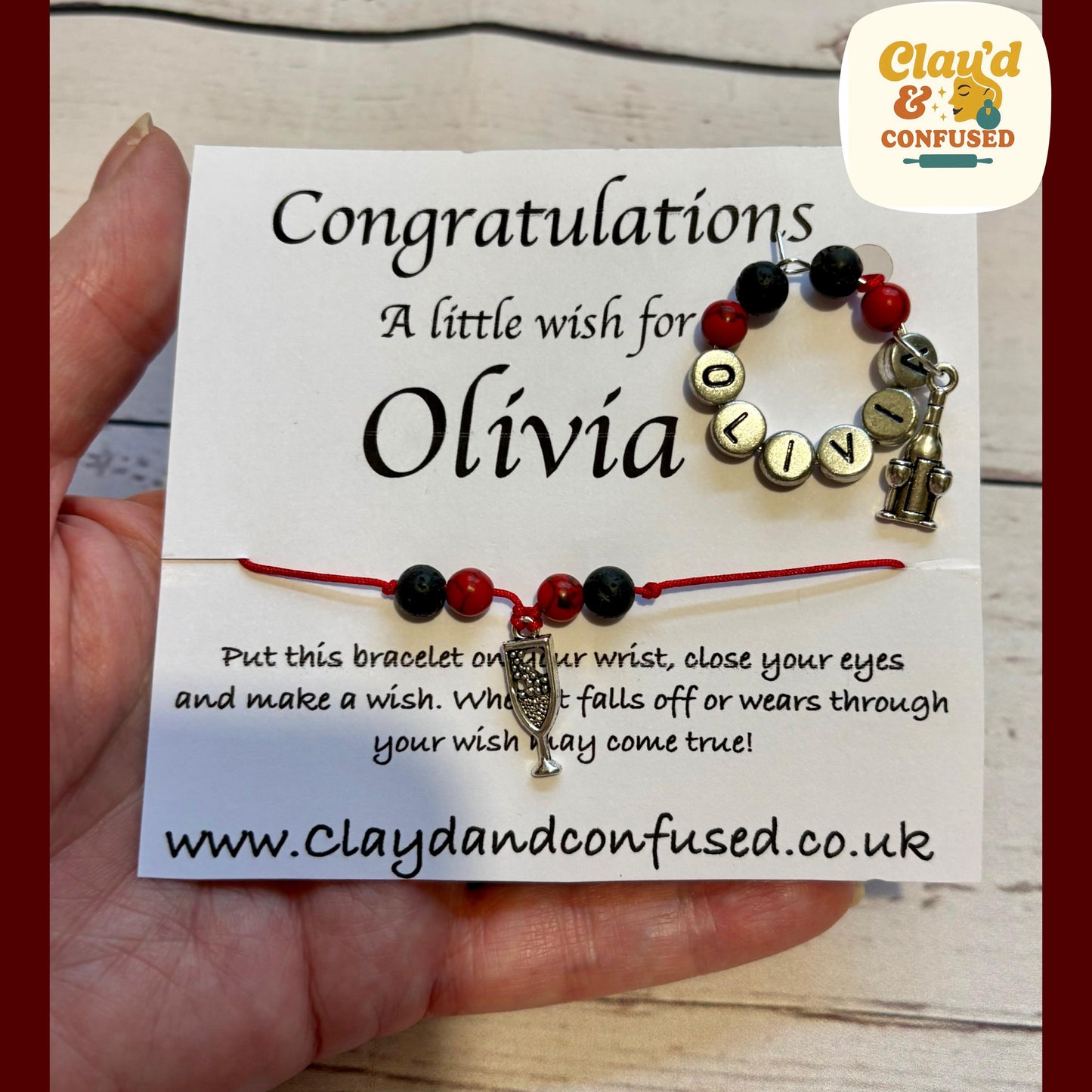 Personalised Wish Bracelet — Handmade Occasion Gift
