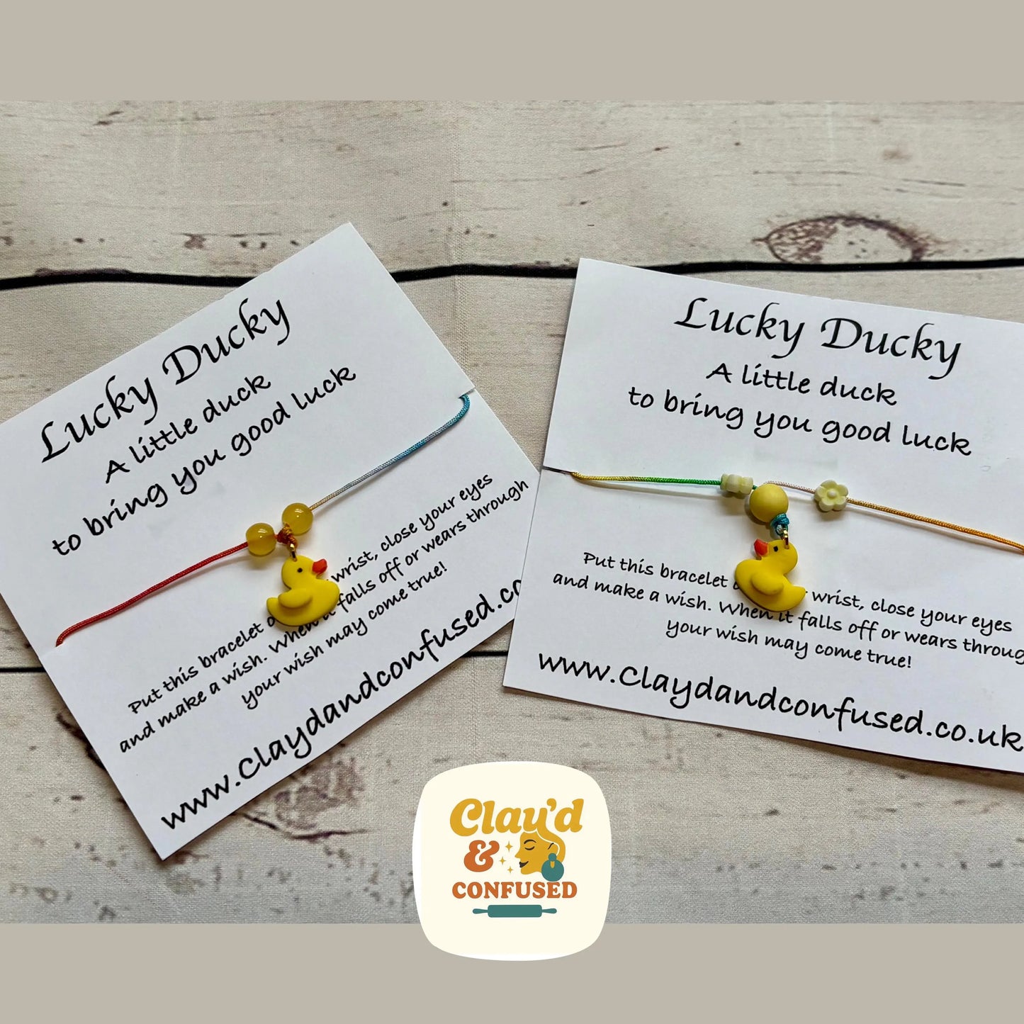 Lucky Ducky Wish Bracelet — Handmade Good Luck Gift