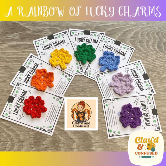 Crochet Four Leaf Clover Lucky Charm — Handmade Keepsake