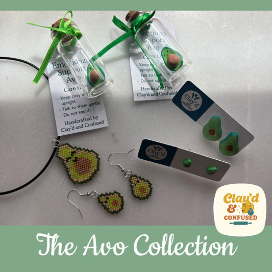 Emotional Support Avocado — Handmade Clay Keepsake