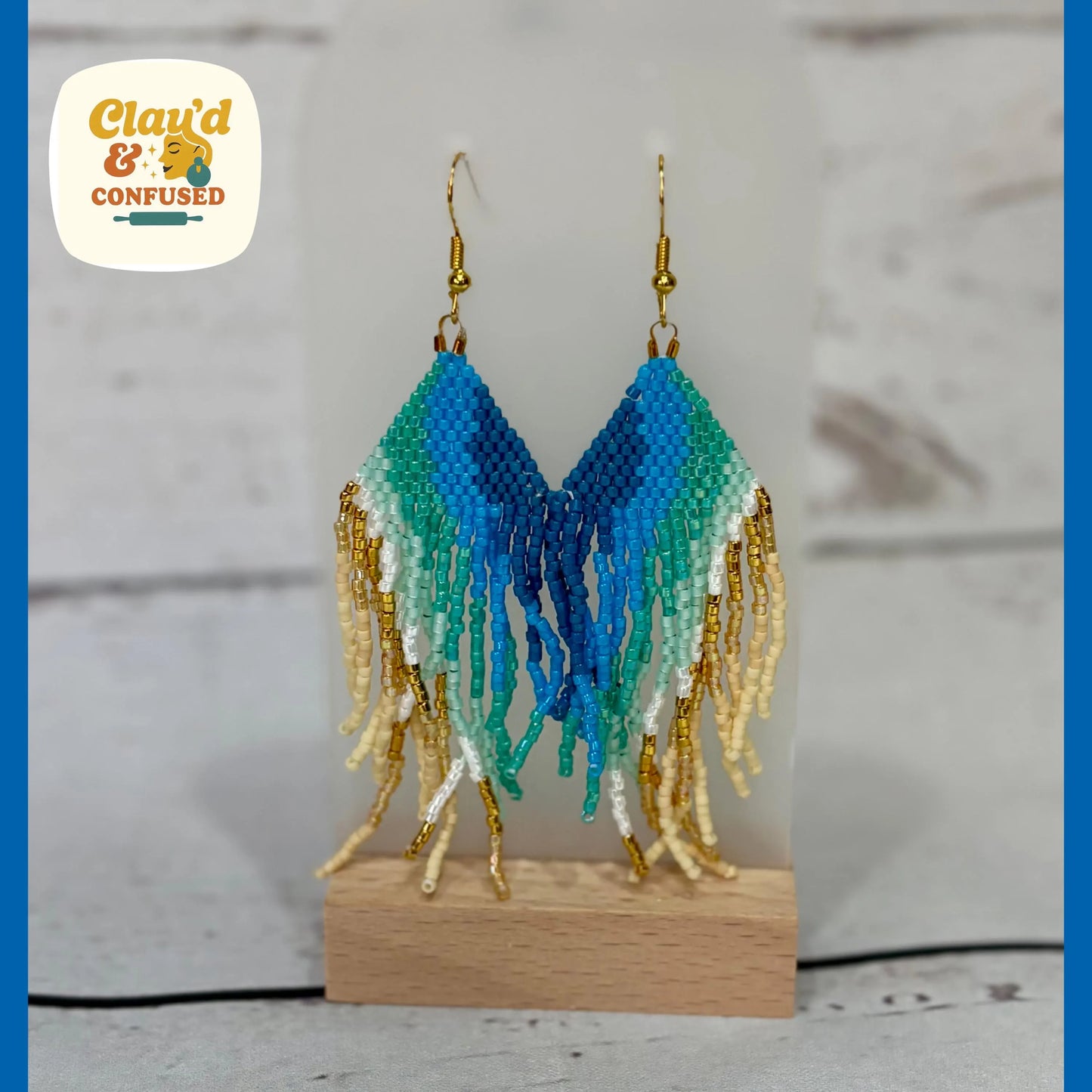 Beaded Tassel Earrings — Handmade Miyuki Delica
