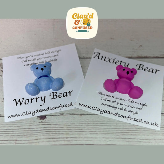 Clay Worry Bear — Handmade Comfort Keepsake