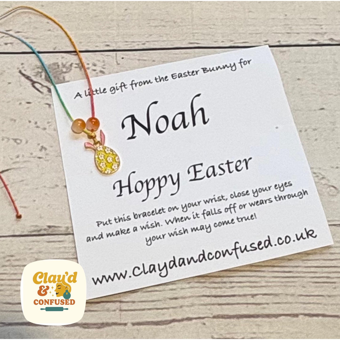 Personalised Wish Bracelet — Handmade Occasion Gift
