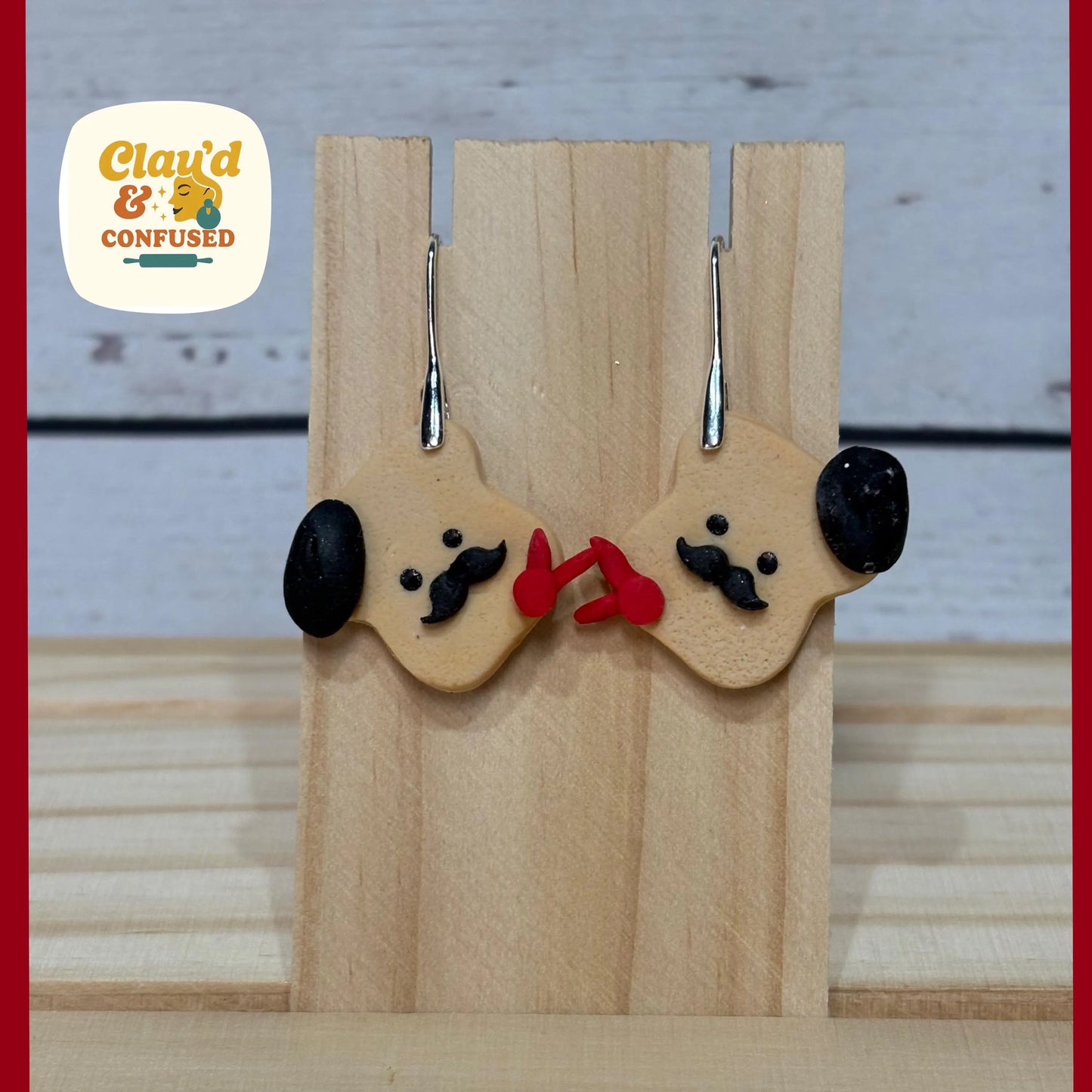 Toast Dangles — Handmade Polymer Clay