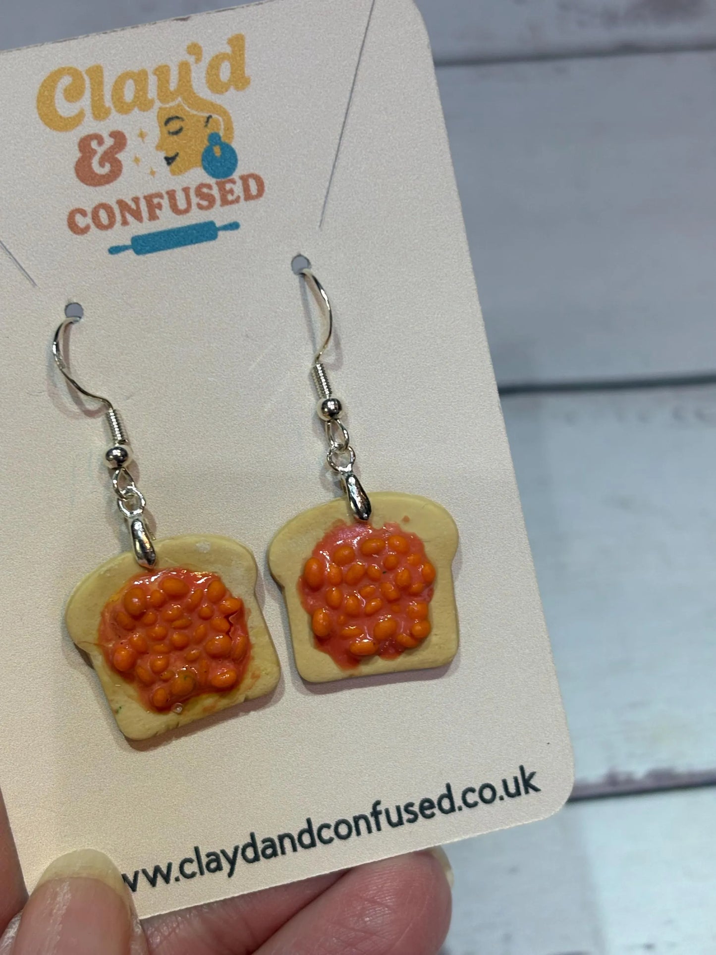 Toast Dangles — Handmade Polymer Clay