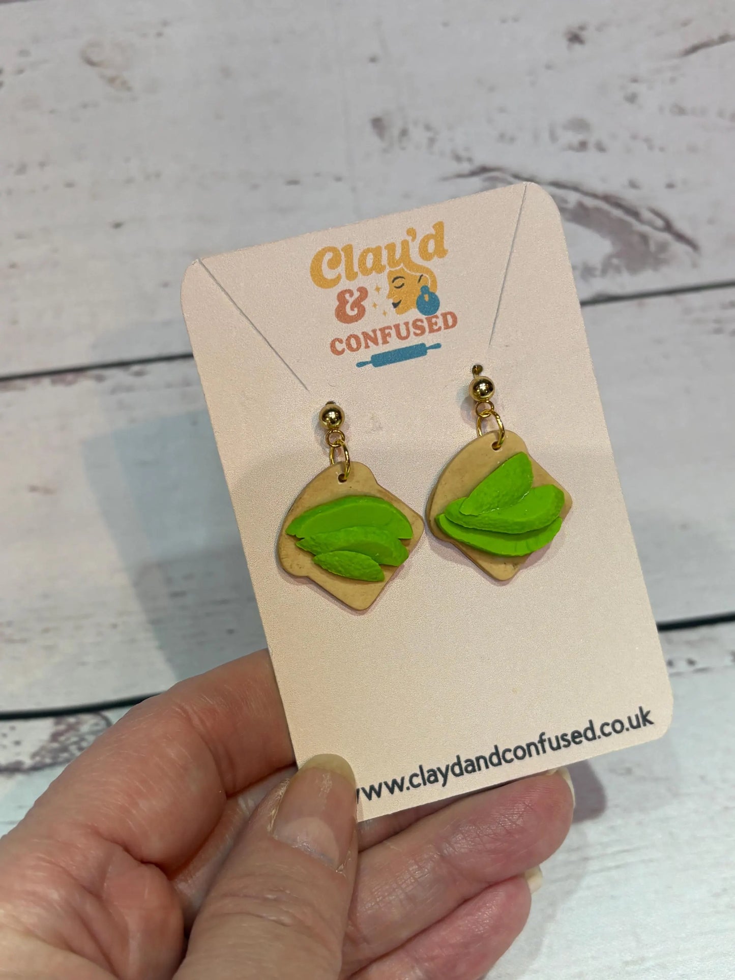 Toast Dangles — Handmade Polymer Clay