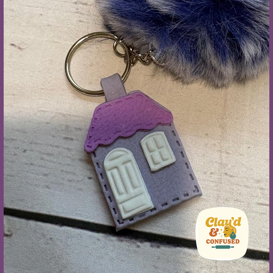 House Keyring — Handmade Polymer Clay
