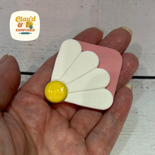 Daisy Corner Bookmark — Handmade Polymer Clay