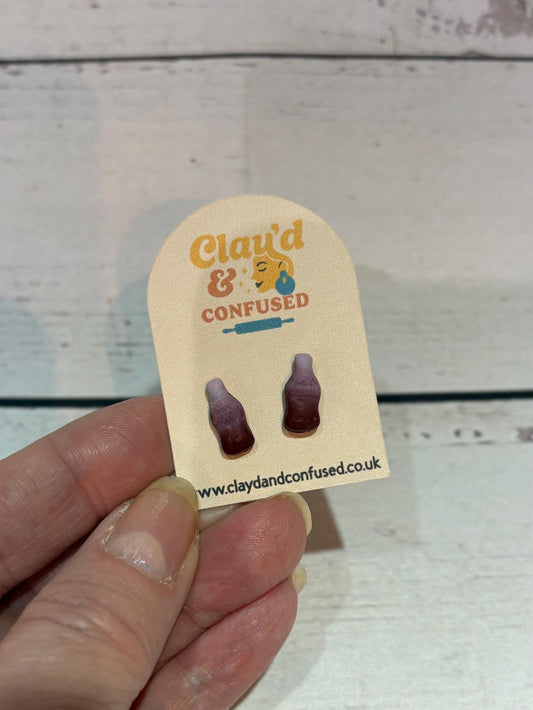 Retro Sweet Studs — Handmade Polymer Clay