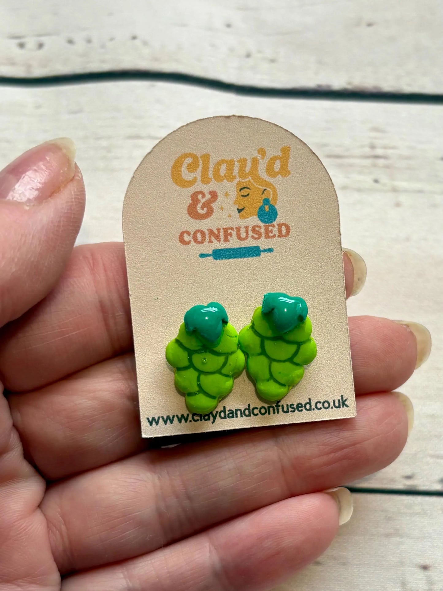 Fruit Studs — Handmade Polymer Clay