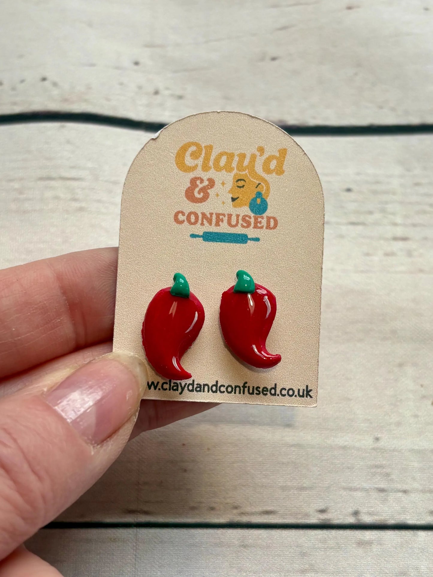 Fruit Studs — Handmade Polymer Clay