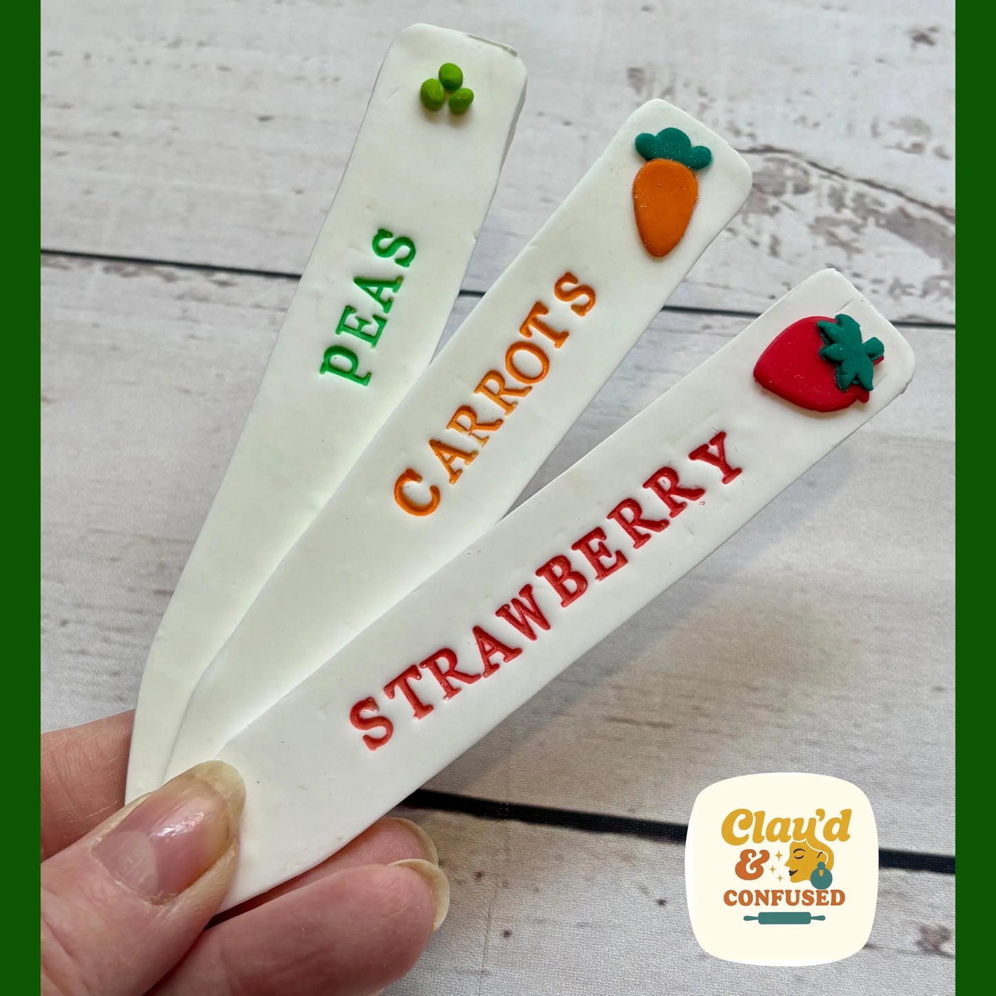 Handmade Clay Plant Markers — Clay'd in the Garden